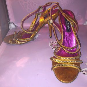 Betsey Johnson Burnt Orange Heels